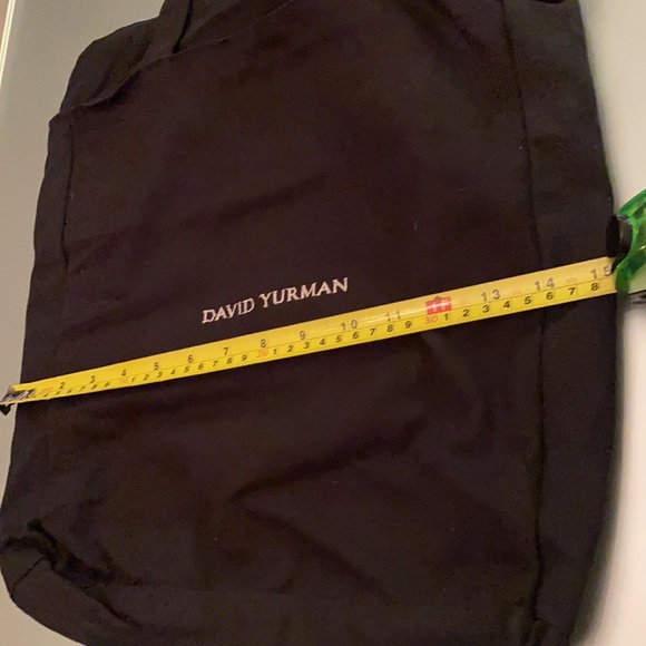 DAVID YURMAN Blk canvas Tote bag with top zipper - Picture 9 of 10